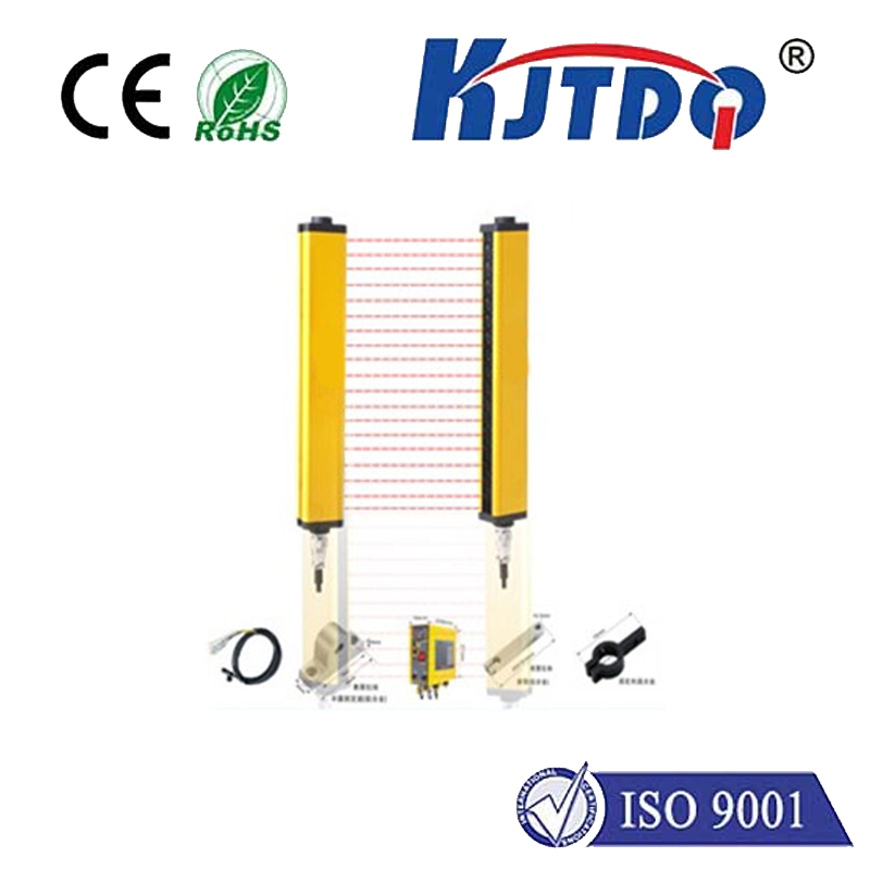 KJT TBH Axis Distance 20mm/40MM Photoelectric Measuring Safety Light Curtain 