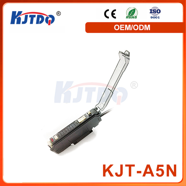 KJT-A5 Waterproof Oil-proof IP65 12V 24V NPN PNP 50/60Hz Optical Fiber Amplifier 