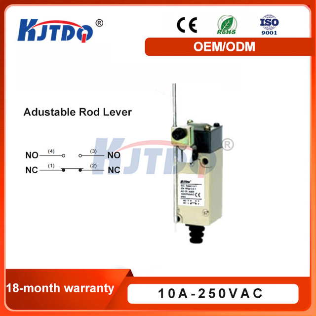 KA-3208 Double Circuit Type IP65 10A 250VAC Adjustable Rod Lever Limit Switch