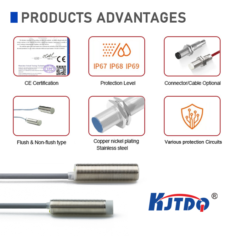 KJT-54400 24V 36V Easy To Install High Precision Stainless Steel Temperature Sensor
