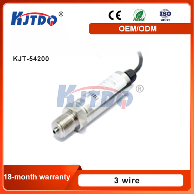 KJT-54200 High Quality Oil-proof IP65 12V 3 Wire 0-5V 4-20mA High Precision Pressure Sensor
