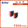 FS30 IP67 NPN PNP Sn 1.5m 12V 24V Retro Reflective Photoelectric Sensor