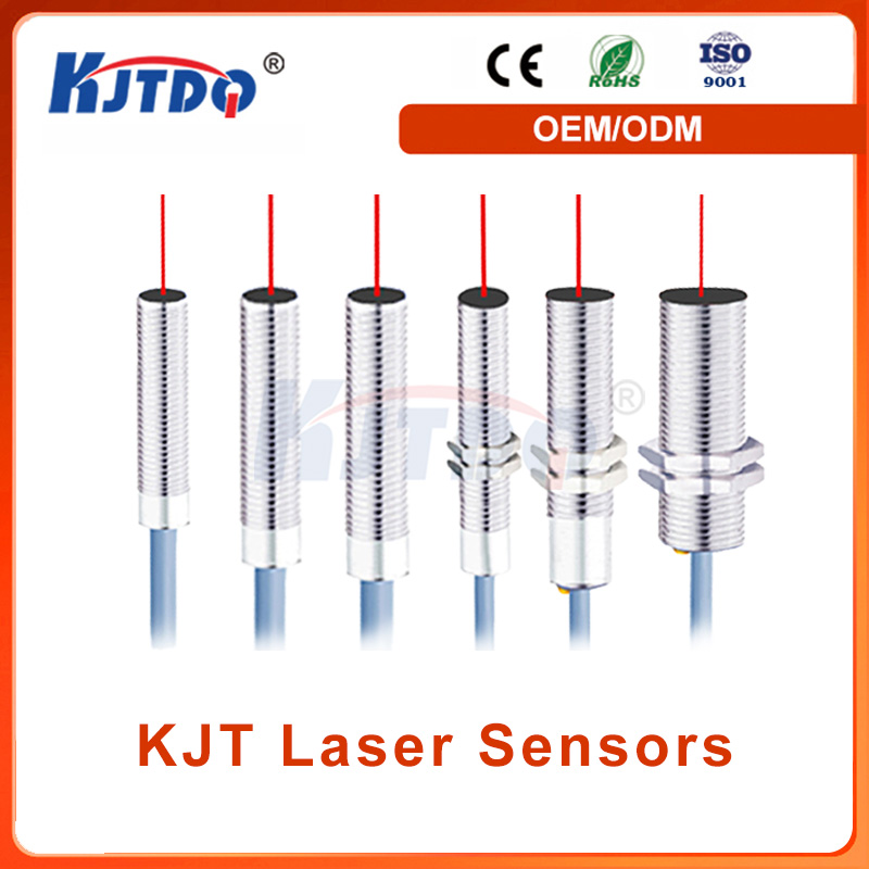 KJT M5 Diffuse Reflection Laser Sensor Switch High Quality IP67 NPN PNP Sn 100mm