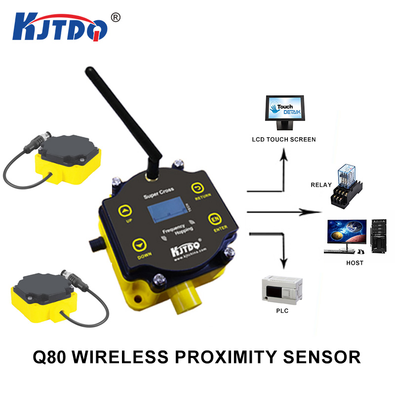 KJT Q80 NPN PNP NO NC Sn 40/50mm DC24V AC220V Wireless Proximity Sensor Switch