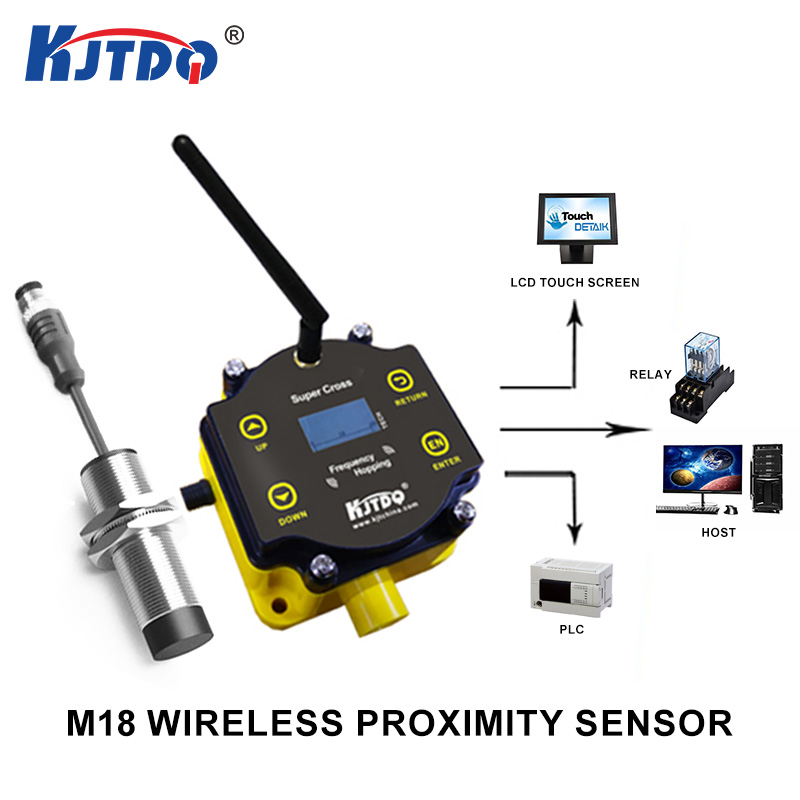 KJT M18 NPN PNP NO NC Sn 5/8mm DC24V AC220V Wireless Proximity Sensor Switch