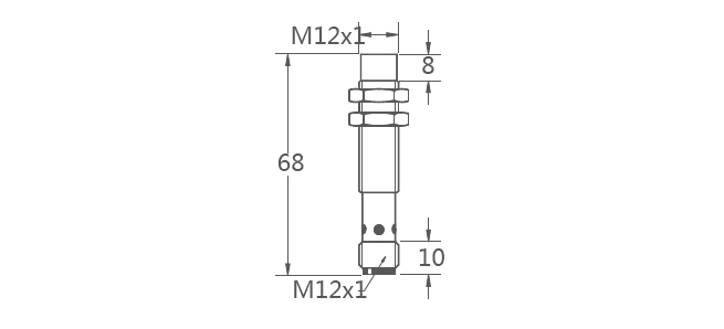 M12非埋接插尺寸