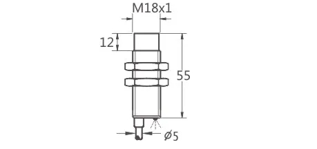 M18非齐接线尺寸