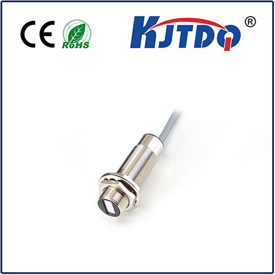 KJT M18 laser photoelectric switch reflective plate type