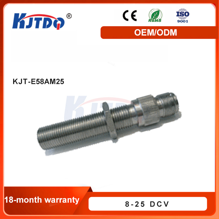 KJT_E58AM25 Hall Effect Speed Sensor Long Range High Hardness Thread -40℃ 