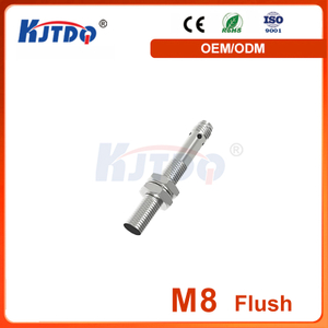 M8 3 Wire NPN PNP 150℃ Sn 1mm 2mm Explosion Proof Shielded High Temperature Inductive Proximity Sensor 