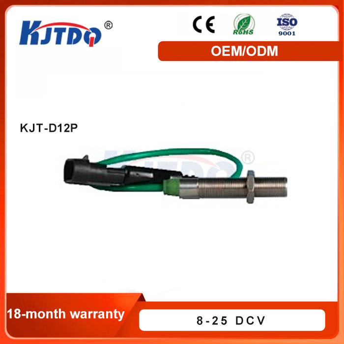 KJT_D12P Hall Effect Speed Sensor 24V 120V Shockproof NO NC Thread