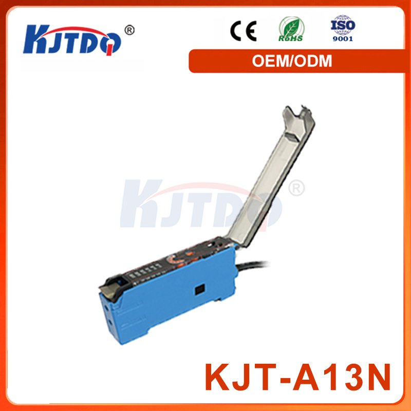 KJT-A13 Optical Fiber Amplifier Waterproof IP65 12V 24V NPN PNP 50/60Hz 