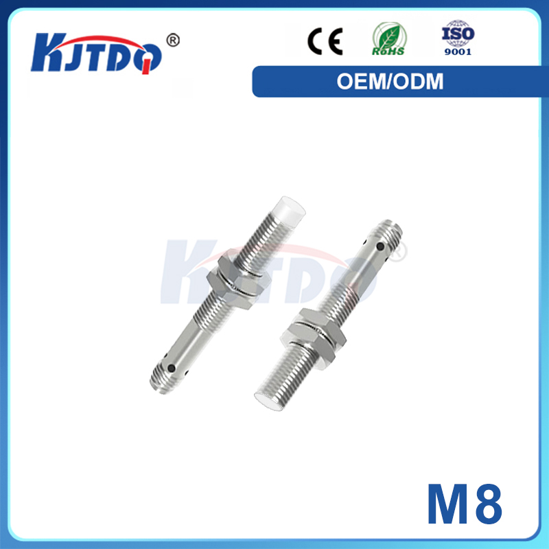 M8 2 Wire AC DC 150℃ Sn 1mm 2mm Shielded 150℃ High Temperature Inductive Proximity Sensor 