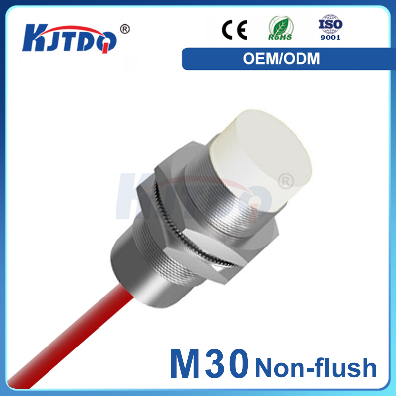 M30 3 Wires NPN NO NC 150℃ Sn 20mm 36V Unshielded High Temperature Inductive Proximity Sensor 