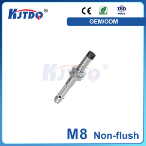 M8 3 Wire NPN NO NC 12/24V Sn 2/4mm IP67 Non-flushed Plug Inductive Proximity Sensor with CE