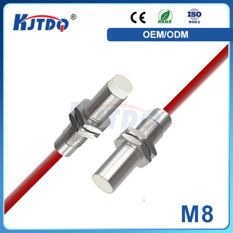 M8 2 Wires NPN PNP Sn 1mm 2mm Thread Flush 150℃ High Temperature Inductive Proximity Sensor 