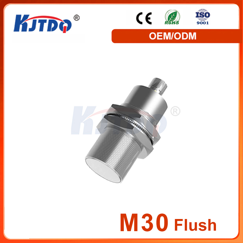 M30 2 Wire NO NC 150℃ Unshielded Long Range Plug High Temperature Inductive Proximity Sensor 