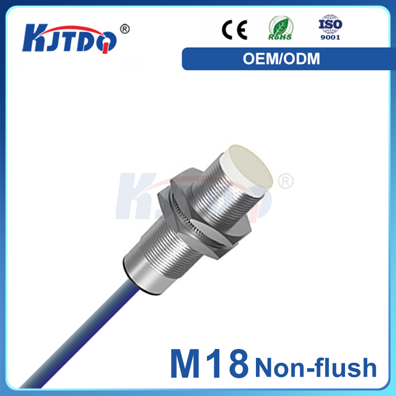 M18 3 Wires 2 wires NO NC Sn 5/10mm 110V 24VDC Non-Flushed -40℃ Low Temperature Inductive Proximity Sensor 