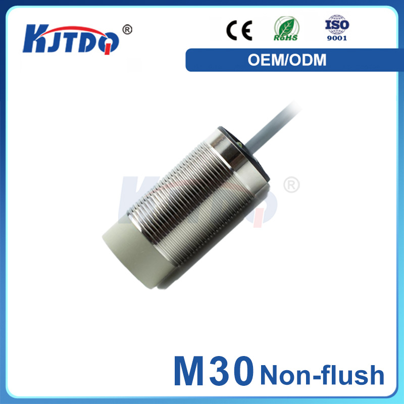 M30 IP67 NonFlush Sn 15mm Current Output Voltage Output PNP Analog Inductive Proximity Sensor 24VDC