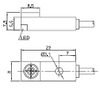 KJT Y8S NPN NC Sn 2.5mm Square Type Inductive Proximity Sensor ABS 