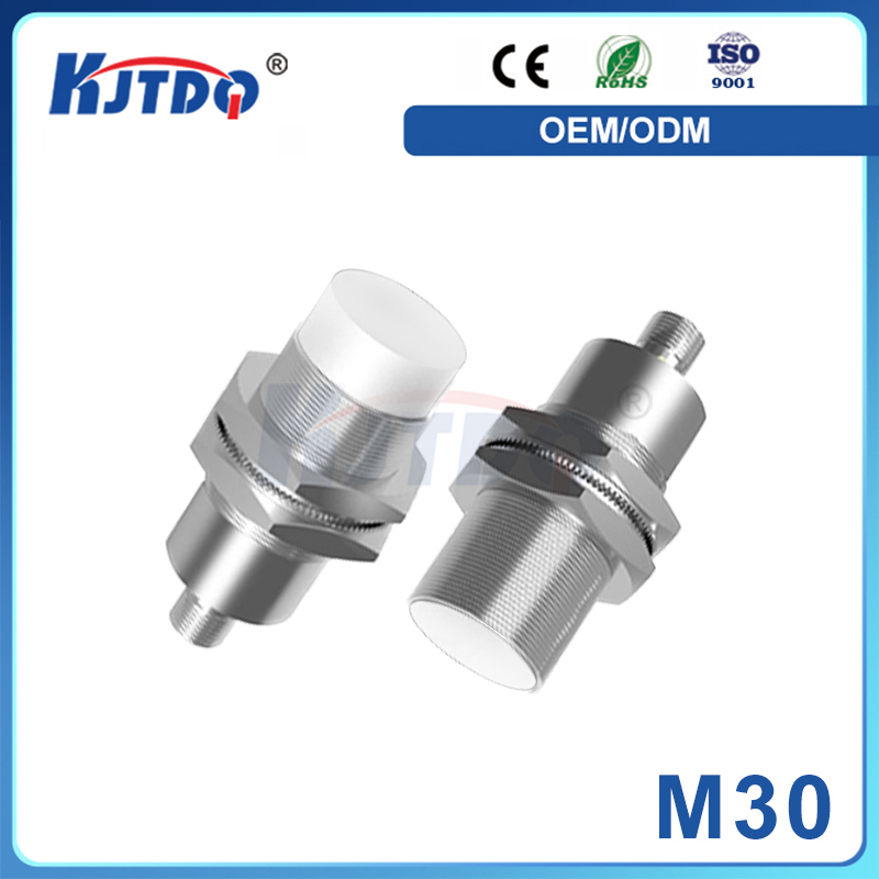 M30 2 Wire NO NC 120℃ Unshielded Long Range Plug High Temperature Inductive Proximity Sensor 