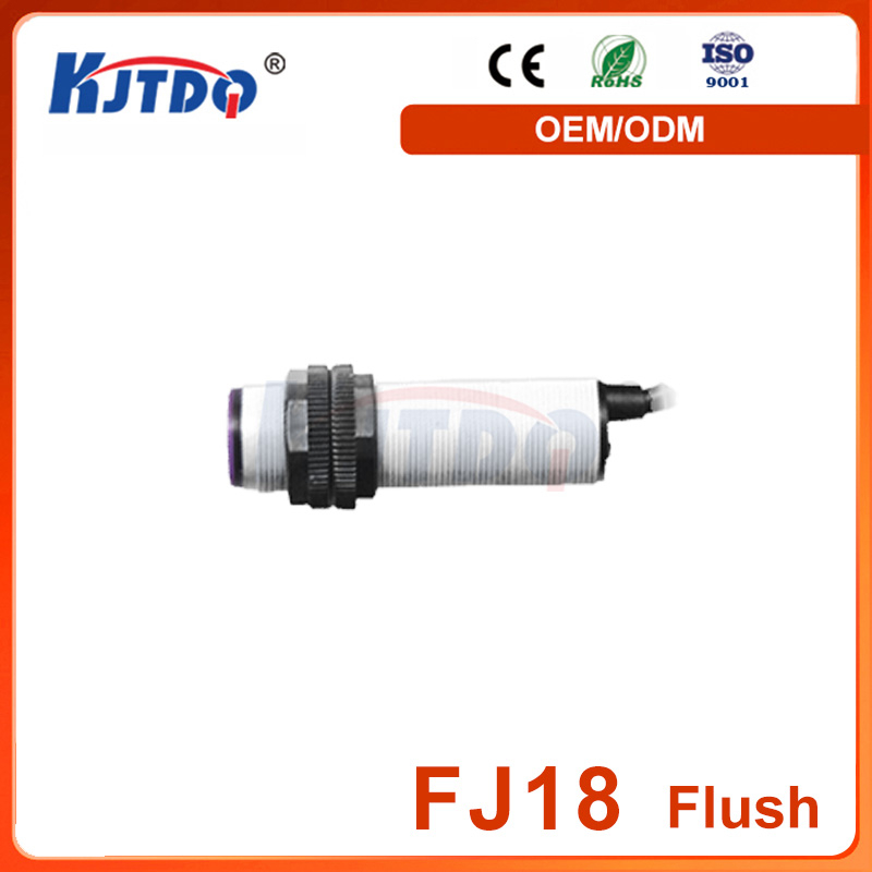 FJ18 IP67 Sn 0.7m 10V 24V NPN PNP Diffuse Reflection Photoelectric Proximity Sensor