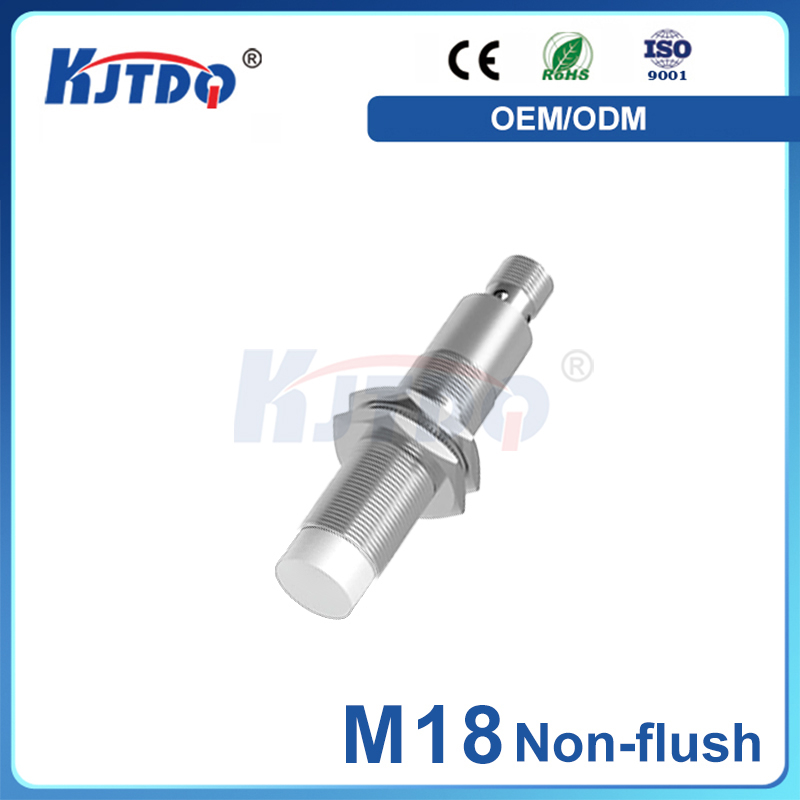 M18 3Wire NO NC 120℃ Customized Size Unshielded Plug High Temperature Inductive Proximity Sensor 