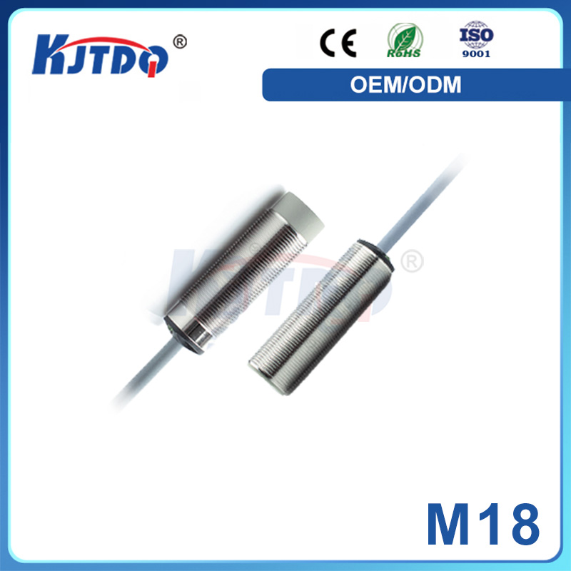 M18 3 Wire 24V 30V PNP Analog Output Sn 5mm Flush IP67 Nickel Proximity Sensor With CE