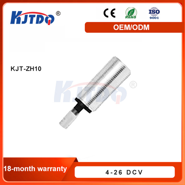 KJT_ZH10 12V Hall Effect Speed Sensor Cylindrical Industrial Low Cost IP67