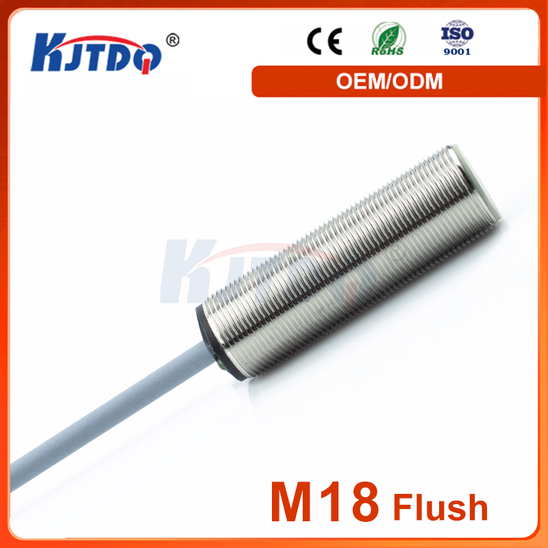 KJT M18 Waterproof High Precision Sn 8mm Inductive Proximity Sensor NPN PNP NO NC