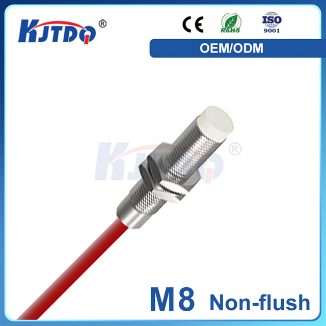 M8 Sn 2mm 120℃ High Temperature Inductive Proximity Sensor DC PNP NPN 
