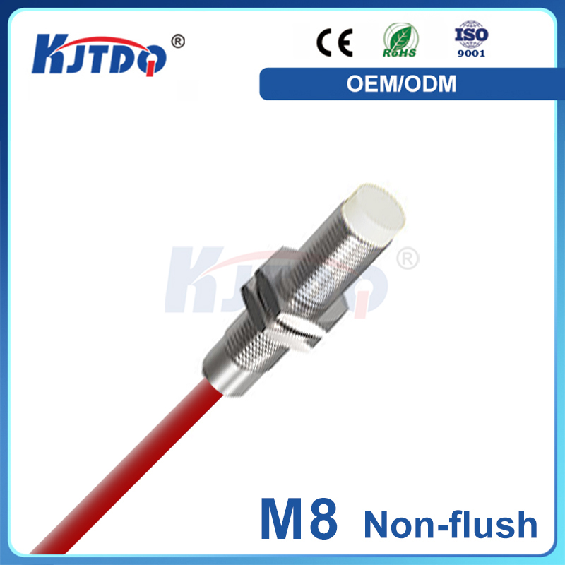 M8 2 Wires AC DC NO NC Sn 2mm 20V 250V Shielded High Temperature Inductive Proximity Sensor 