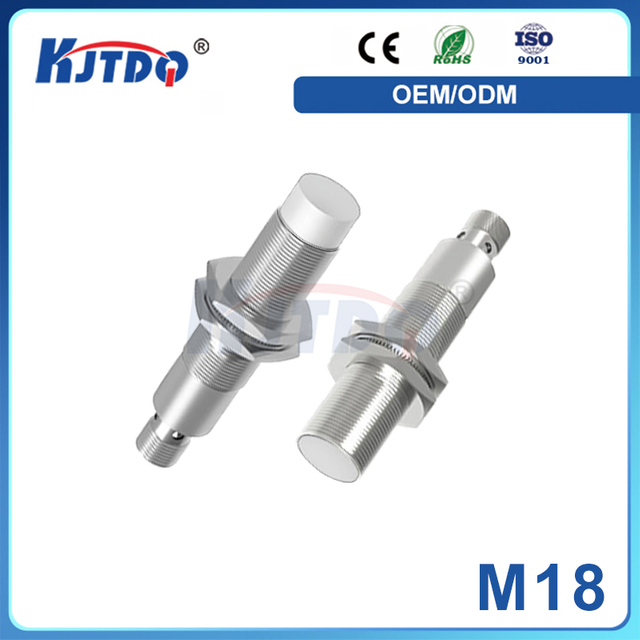 M18 2Wire NO NC 150℃ 90V 110V 220V Stainless Steel Shielded Plug High Temperature Inductive Proximity Sensor 