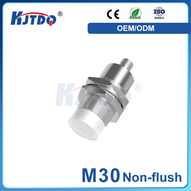 M30 2 Wire NO NC 120℃ Unshielded Long Range Stainless Steel Plug High Temperature Inductive Proximity Sensor 