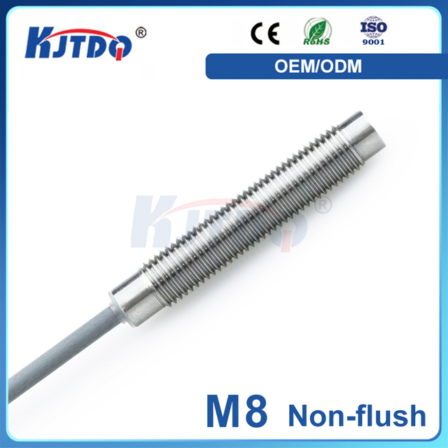 M8 Non-shielded 3 Wire NO NC Sn 2mm 12V 24V Inductive Proximity Sensor Switch