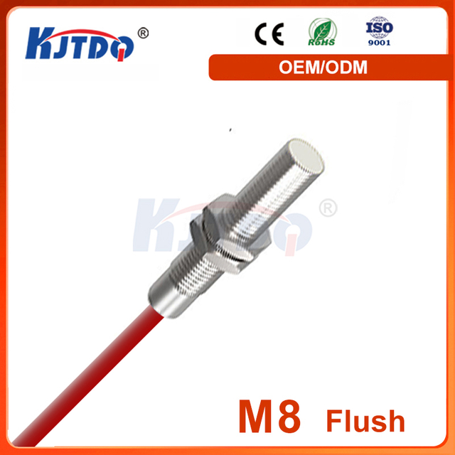 KJT M8 Sn 2mm 150℃ High Temperature Inductive Proximity Sensor 2 Wires 3 Wire
